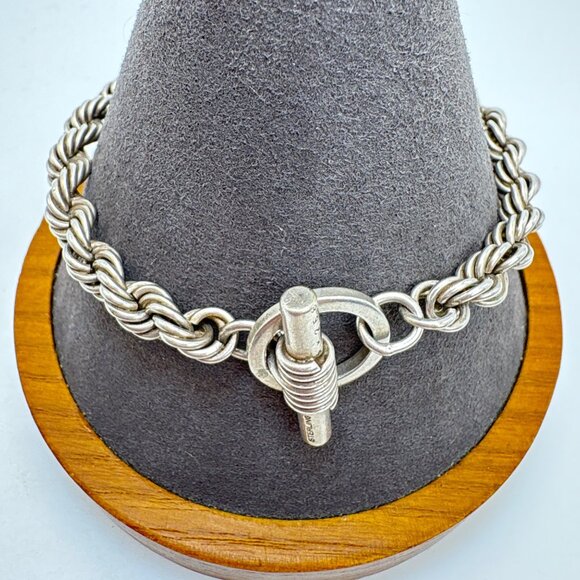 Sterling Silver 925 Engravable ID Bracelet I Love You Inscription 7.75" Length - Picture 6 of 16